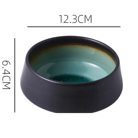 Dimensions du chawan Ice Crack : diamètre 12,3 cm, hauteur 6,4 cm