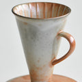 Dripper céramique pour-over japonais Shigaraki-yaki, vue de face